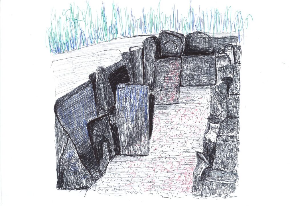Ilustración del Dolmen de Alberite.