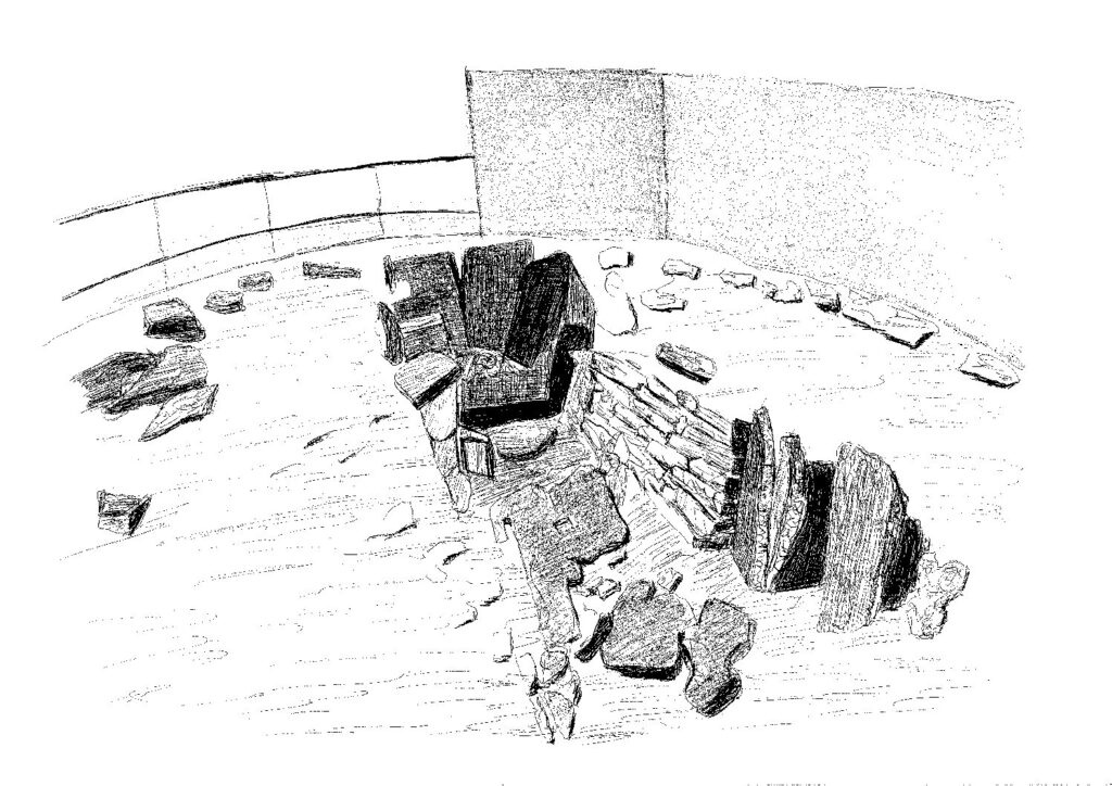 Dólmenes de Corominas Ilustración del Museo de los Dólmenes de Corominas